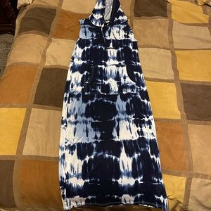 Tie Dye Sleeveless Swim Coverup